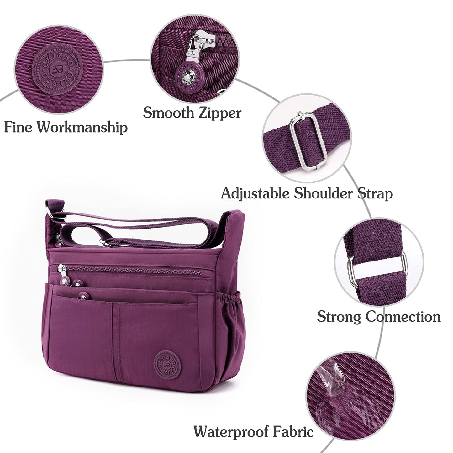 🔥Last Day Discount 50%🔥Multi-Pocket Large Capacity Waterproof Casual Crossbody Bag Shoulder Bag
