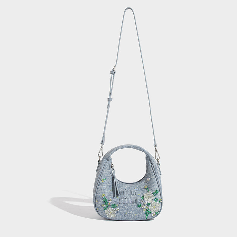 Embroidered Denim Tote Bag — 2025 New Arrival