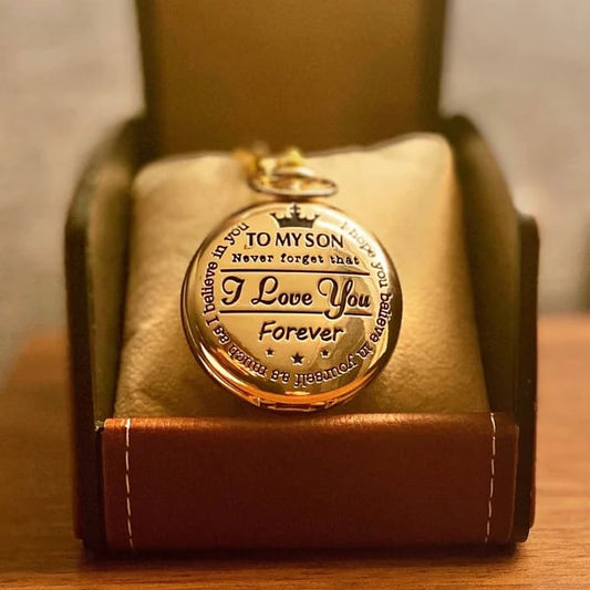 💖Early Father's Day Sale 49% OFF-🎁"TO MY SON/ DAUGHTER/" Quartz Pocket Chain Watch
