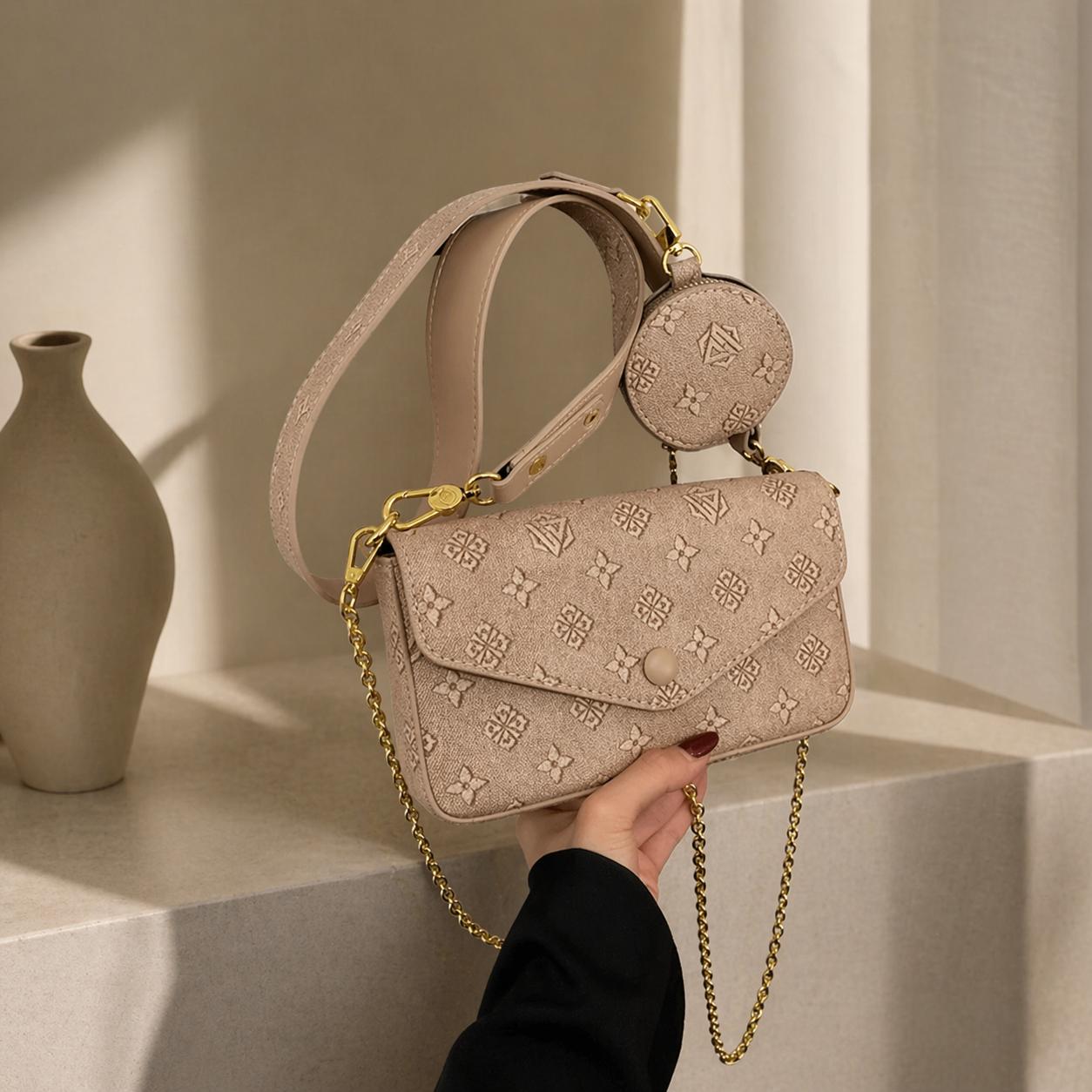 Women's 3-in-1 Convertible Envelope Casual Handbag - Adjustable Strap Bag, Convertible Shoulder Bag, Crossbody Purse, Athletic Luggage Satchel, Convertible Shoulder Bags