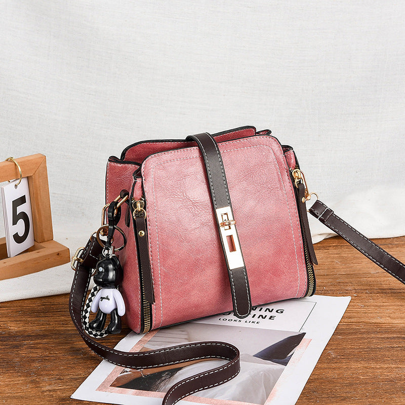 🎁Hot Sale 70% OFF⏳High-Quality PU Crossbody Bag with Doll Decor