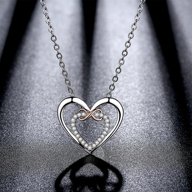 🎁 BUY 1 GET 1 FREE--🔥 Two Hearts Infinity Necklace