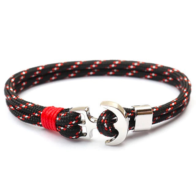 To My Grandson--Anchor Parachute Cord Bracelet