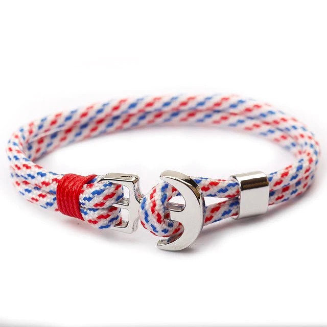 To My Grandson--Anchor Parachute Cord Bracelet