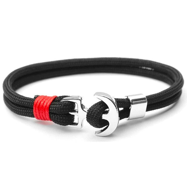 To My Grandson--Anchor Parachute Cord Bracelet