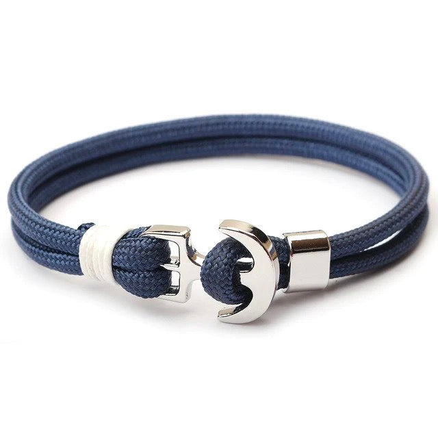 To My Grandson--Anchor Parachute Cord Bracelet