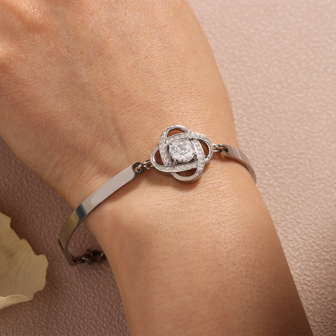 BUY 1 GET 1 FREE--For Friend - I Love You Diamond Knot Bracelet