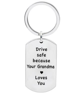 🎁Customizable name.🔥 - 🔥Have Fun, Be Safe, Make Good Choices and Call Your Grandma/Grandpa Keychain