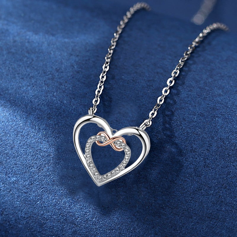 🎁 BUY 1 GET 1 FREE--🔥 Two Hearts Infinity Necklace