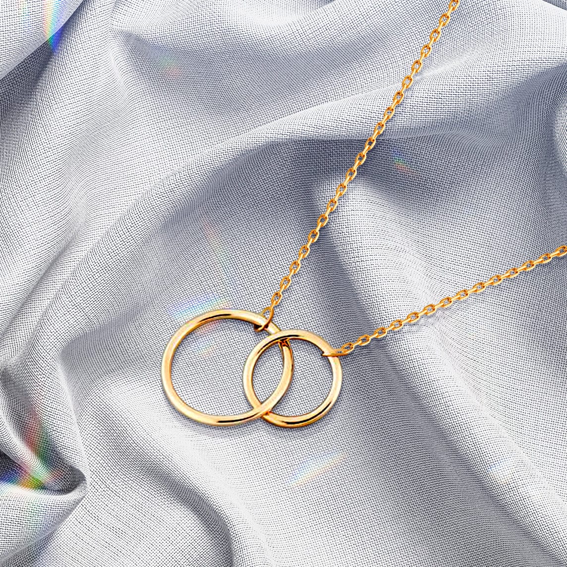 Mother & Daughter | Forever Linked Together | 925S Circles Necklace