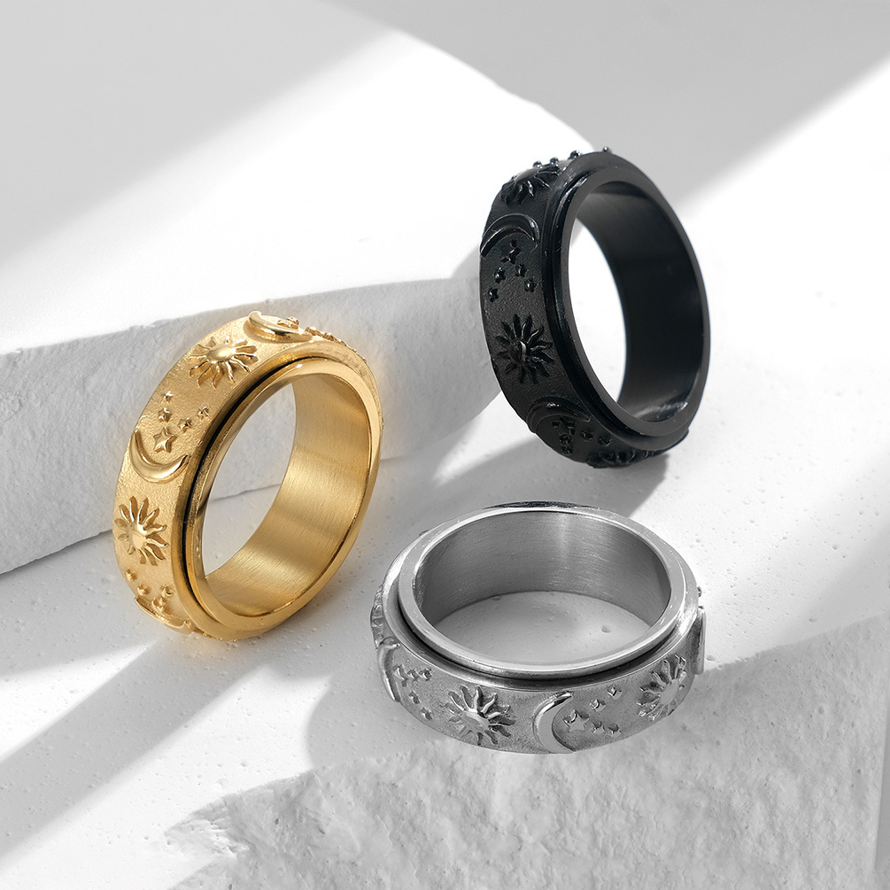 🔥Last Day Promotion 49% OFF--Sensory Rising Sun + Moon Ring (unisex)