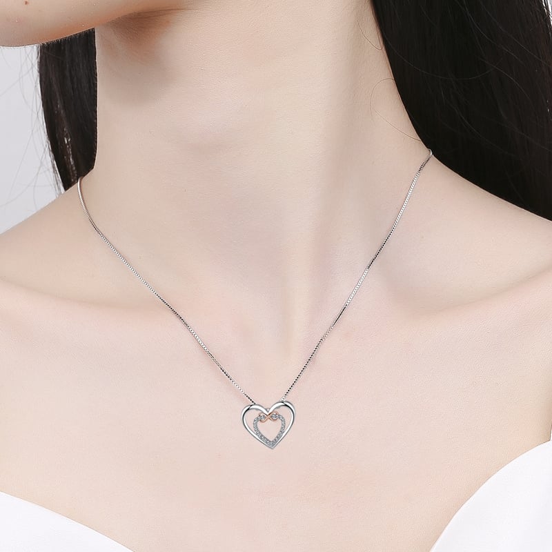 🎁 BUY 1 GET 1 FREE--🔥 Two Hearts Infinity Necklace