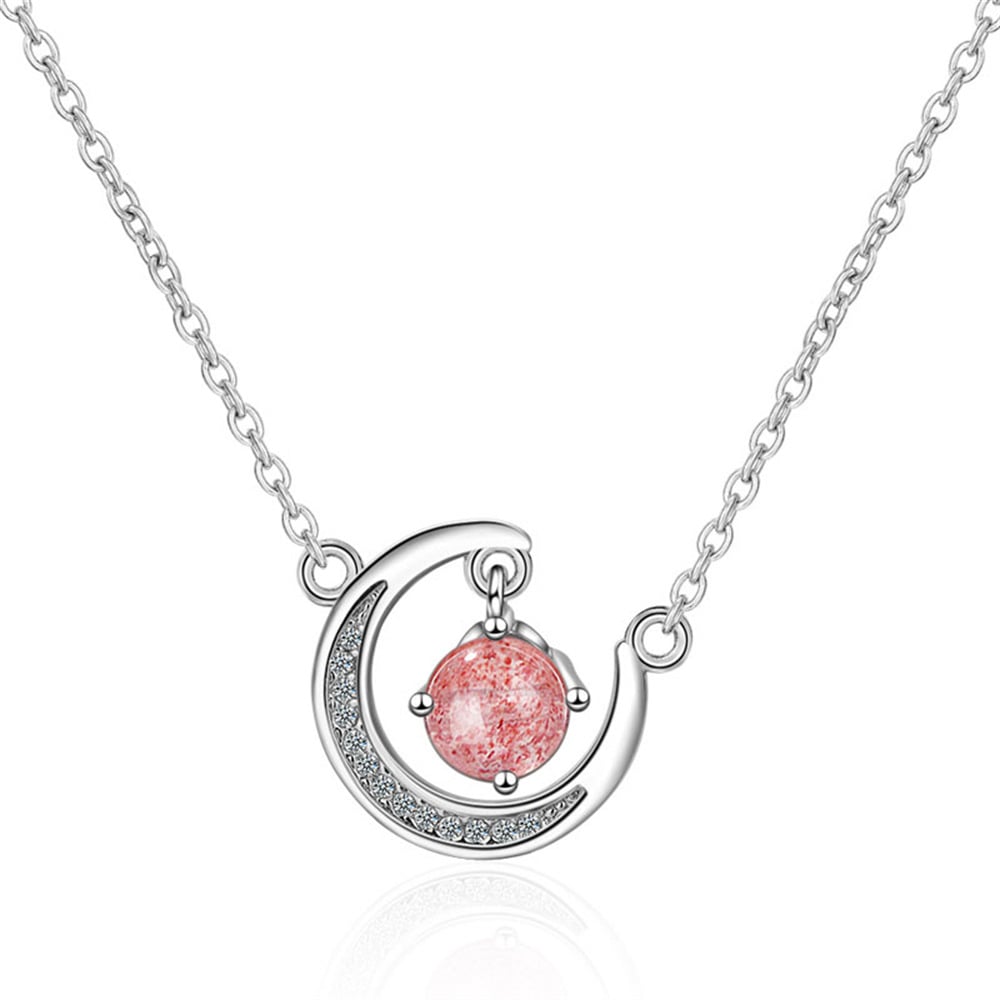 🤩Mother's Day Promotion💓 Crystal Moon Necklace With Message Card Gift