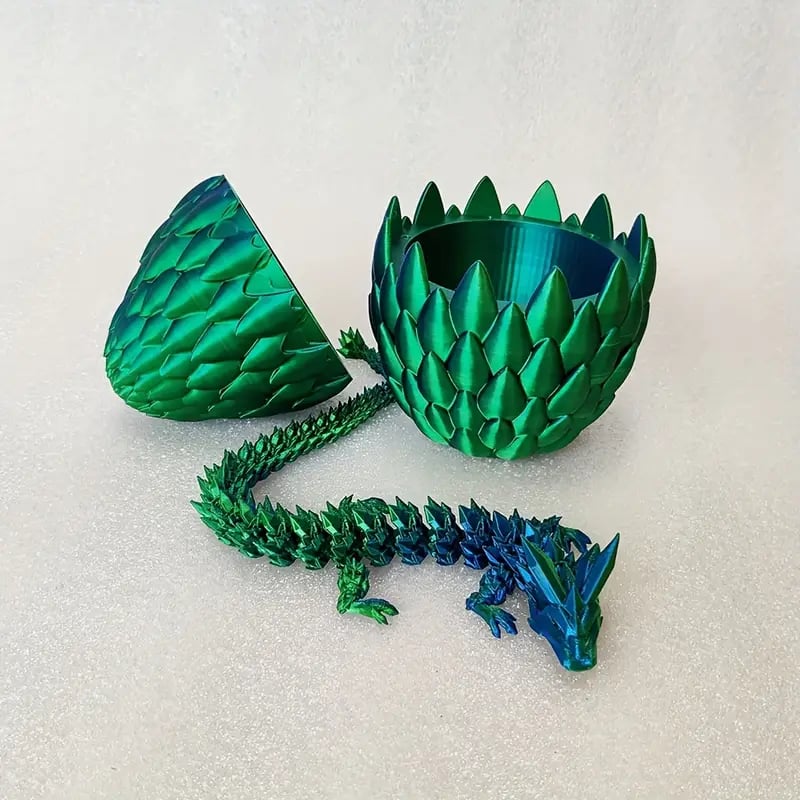 🐉3D-Printed Articulated Crystal Dragon