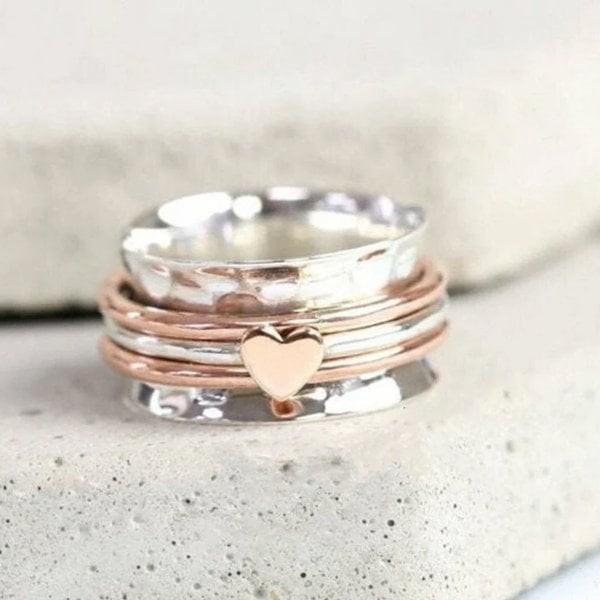 🔥 Last Day Promotion Buy 1 Get 1 Free🎁Self Love Spinner Heart Ring 💖