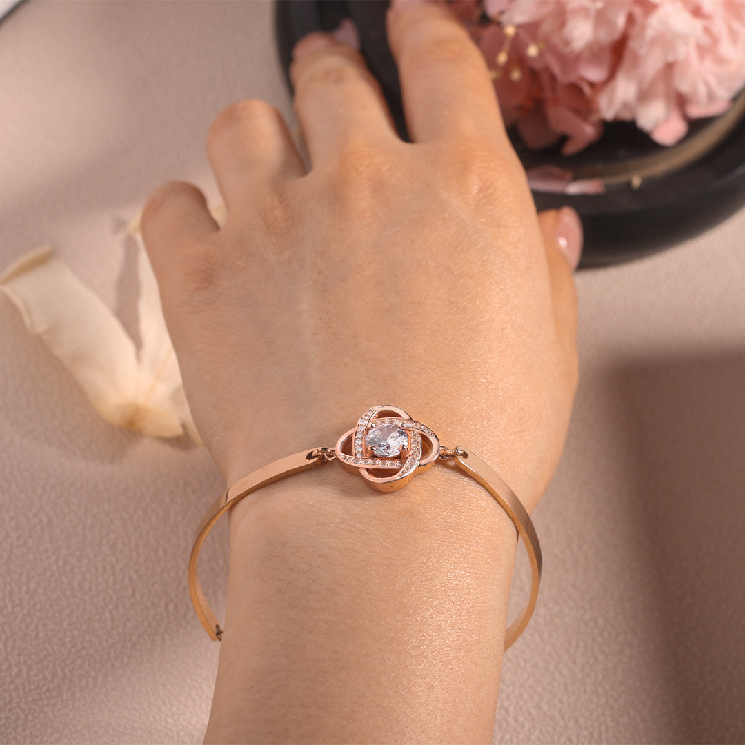 BUY 1 GET 1 FREE--For Friend - I Love You Diamond Knot Bracelet