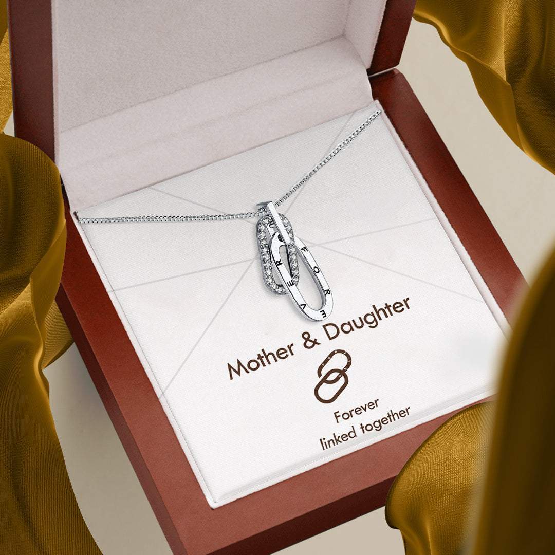 Mother & Daughter | Forever Linked Together | S925 Necklace-Awareness Avenue-gift: All,gift: Daughter,necklace: All,necklace: Daughter