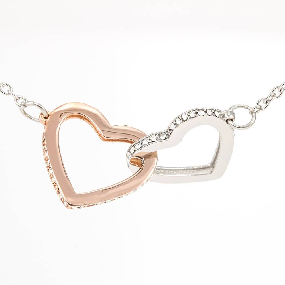 Dad to Daughter 1 Double hearts necklace