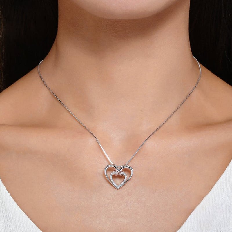 🎁 BUY 1 GET 1 FREE--🔥 Two Hearts Infinity Necklace